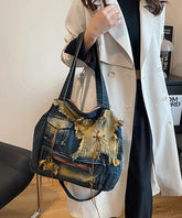 Casual Denim Large Capacity Shoulder Bag
